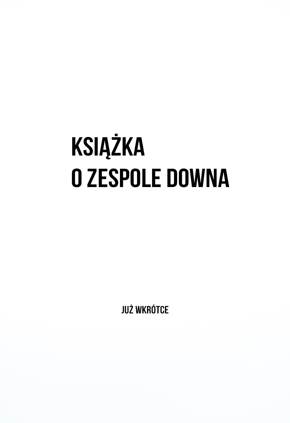 Książka o zespole Downa